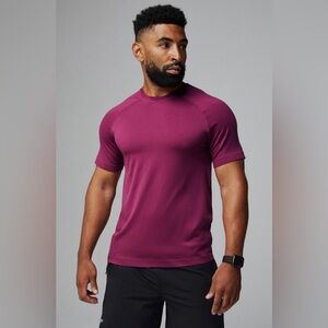 Fabletics - NWT - Men's Short Sleeve Maroon Tee